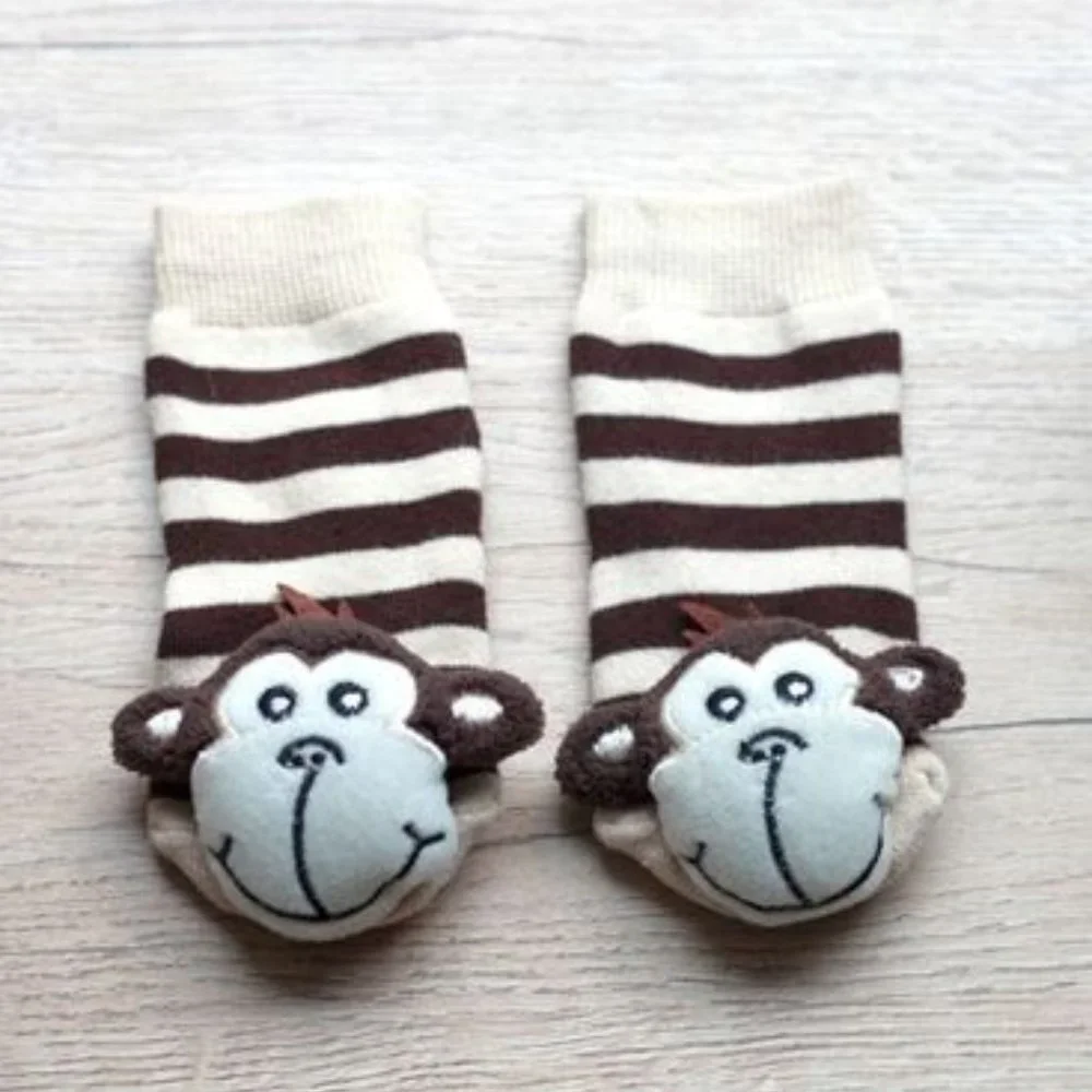 Monkey Rattle Socks New